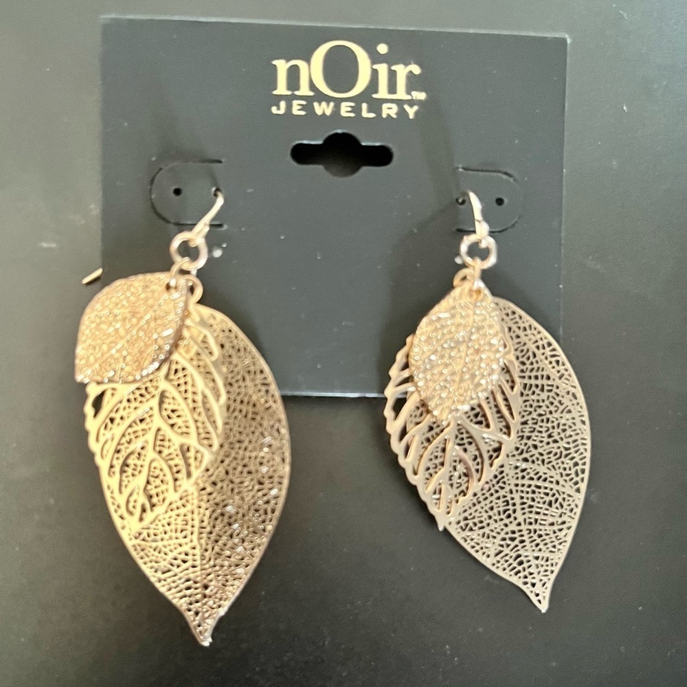 New leaf earrings